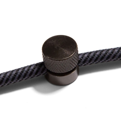 Sarè uchwyt przewodu do instalacji natynkowej, uchwyt do kabla -  czarny chrom Creative Cables