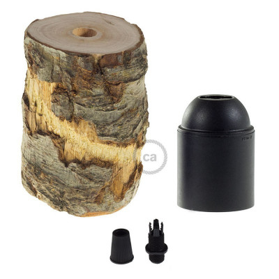 Small bark E27 lamp holder kit KBL0411016 Creative Cables