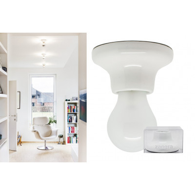 Lampa sufitowa / ścienna biała porcelanowa light.001.001, E27 Zangra