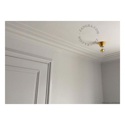 Ceiling / wall lamp gold porcelain light.001.005.go, E27 Zangra