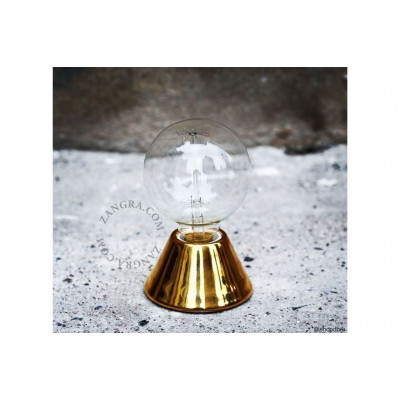 Ceiling / wall lamp gold porcelain light.001.005.go, E27 Zangra