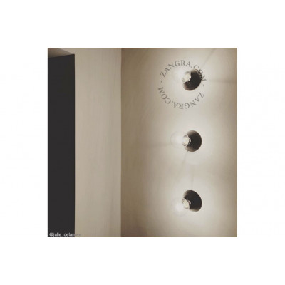 Lampa sufitowa / ścienna czarna porcelanowa light.001.006, E27 Zangra