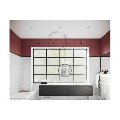 Lampa sufitowa / ścienna czarna porcelanowa light.002.c.b, E27 Zangra