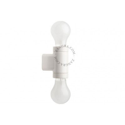 Lampa sufitowa / ścienna biała porcelanowa light.016.003.w, 2x E27 Zangra