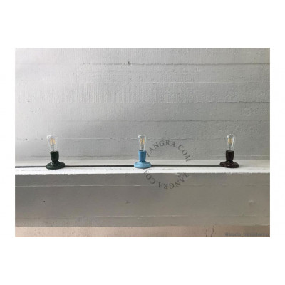 Lampa sufitowa / ścienna turkusowa Pure porcelana light.019.001.bl, E27 Zangra