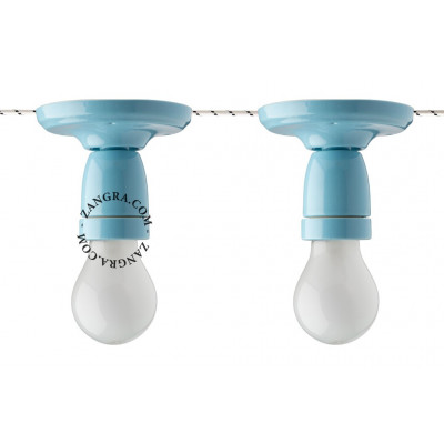 Lampa sufitowa / ścienna turkusowa Pure porcelana light.019.001.bl, E27 Zangra
