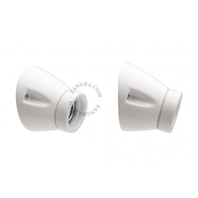 Lampa ścienna biała porcelana light.020.wa.w, E27 Zangra