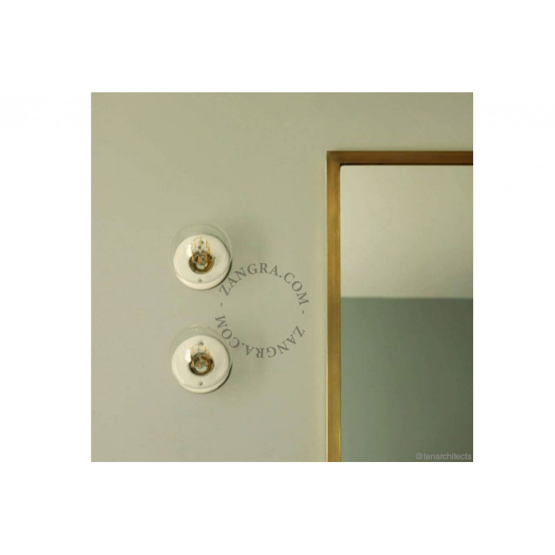 Porcelain frame 027 white Pure Porcelain light.027.w, E27 Zangra