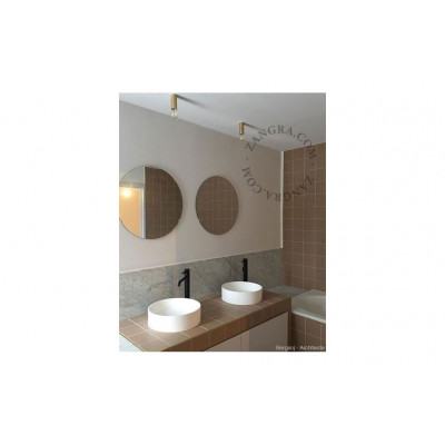 Ceiling / wall lamp brass light.030, E27 Zangra