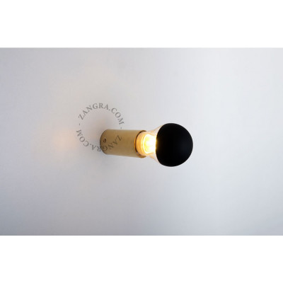 Ceiling / wall lamp brass light.030.go.001, E27 Zangra