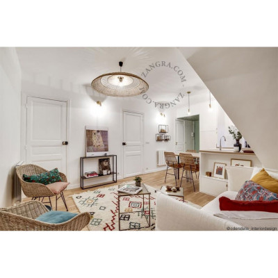 Ceiling / wall lamp brass light.030.004, E27 Zangra