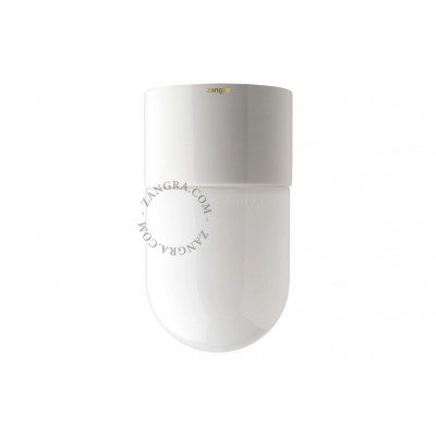 Ceiling lamp porcelain white light.005.c.w.010, E27 Zangra