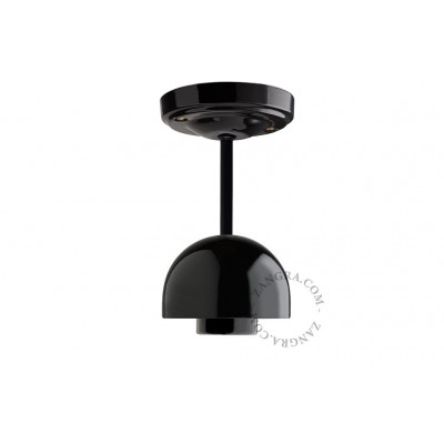 Lampa wisząca / sufitowa czarna porcelanowa light.036.023.b, E27 Zangra