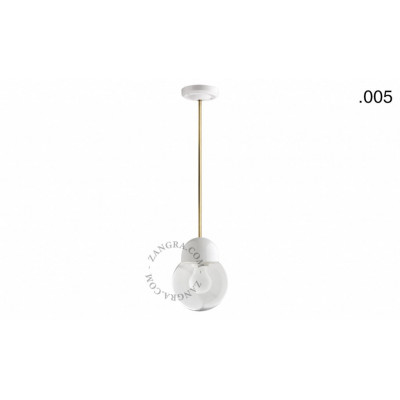 Hanging / ceiling lamp white porcelain light.036.024.w.go.005, E27 Zangra
