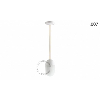 Hanging / ceiling lamp white porcelain light.036.024.w.go.007, E27 Zangra