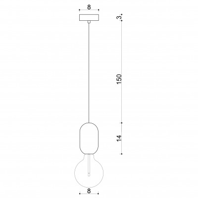 Drewniana lampa sufitowa Loft Barille E27 lampa wisząca KOLOROWE KABLE