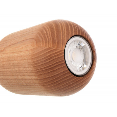 Drewniana lampa sufitowa Loft Barille GU10 lampa wisząca KOLOROWE KABLE