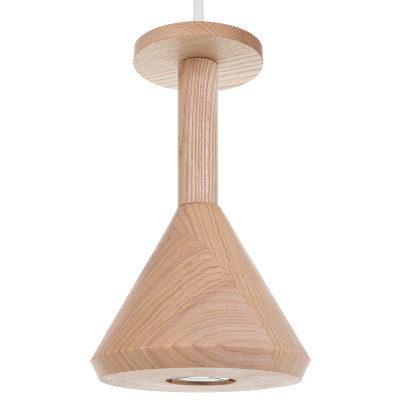 Drewniana lampa ścienna Loft Cono GU10 kinkiet KOLOROWE KABLE