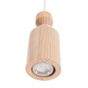 Wooden ceiling lamp Loft Angula GU10 pendant lamp KOLOROWE KABLE