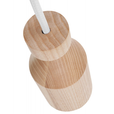 Wooden wall lamp Loft Angula GU10 wall lamp KOLOROWE KABLE