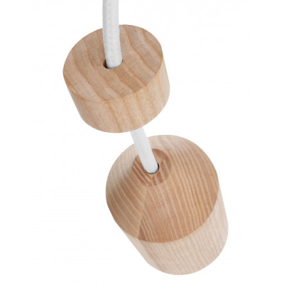 Wooden wall lamp Loft Angula GU10 wall lamp KOLOROWE KABLE