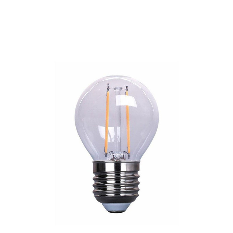 Plastic festoon light bulb LED 45mm 1W milky white warm light Polamp