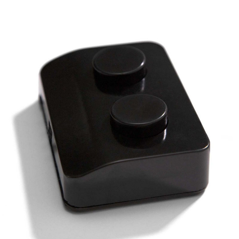 Double Single-Pole Foot Switch Black. Designed by Achille Castiglioni