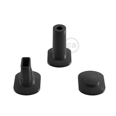 Junction box for Lumet string lights with adaptors for round and flat cables Creative-Cables