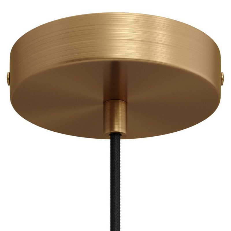 Metal ceiling cup with a decorative cable lock - brushed bronze Creative-Cables
