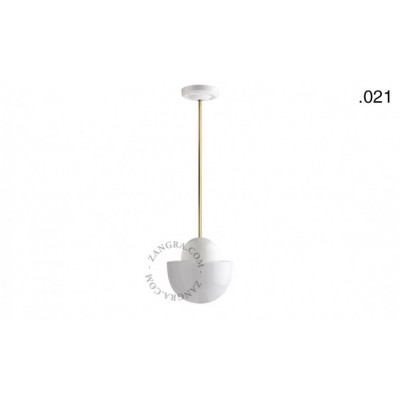 Lampa wisząca / sufitowa biała porcelanowa light.036.024.w.go.glass021, E27 Zangra