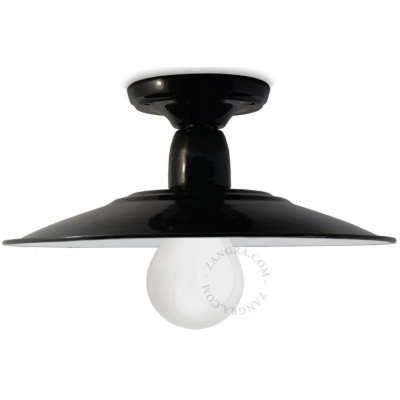 Enamel and porcelain wall lamp black light.047.008.b.002 E27 Zangra