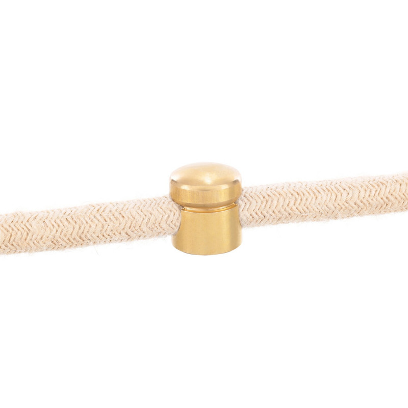 Extra large XXL cable holder for surface installation. Brass cable holder in raw brass color Kolorowe Kable