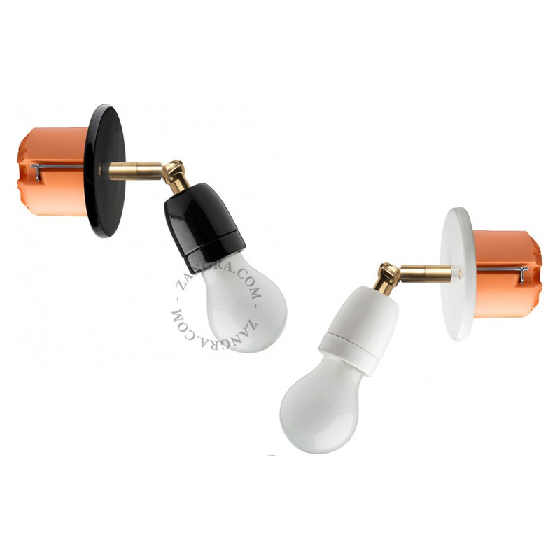 Lampa sufitowa / ścienna biała porcelana light.036.003.w  E27 Zangra