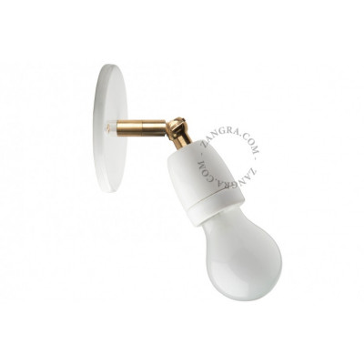 Lampa sufitowa / ścienna biała porcelana light.036.003.w  E27 Zangra