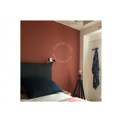 Lampa ścienna, kinkiet czarny porcelana light.036.030.b.go E27 Zangra