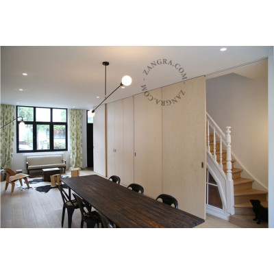 Ceiling lamp black porcelain light.036.038.b E27 Zangra