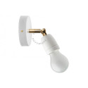 Wall lamp, white wall lamp, porcelain light.036.042.w E27 Zangra