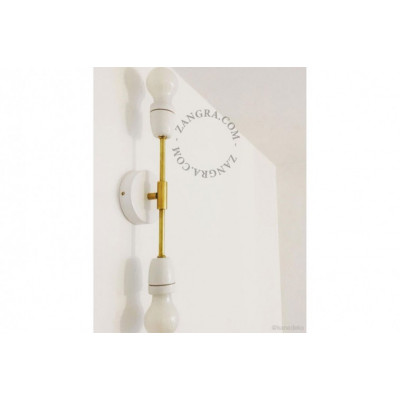 Wall lamp / porcelain sconce light.036.047.w.go E27 Zangra