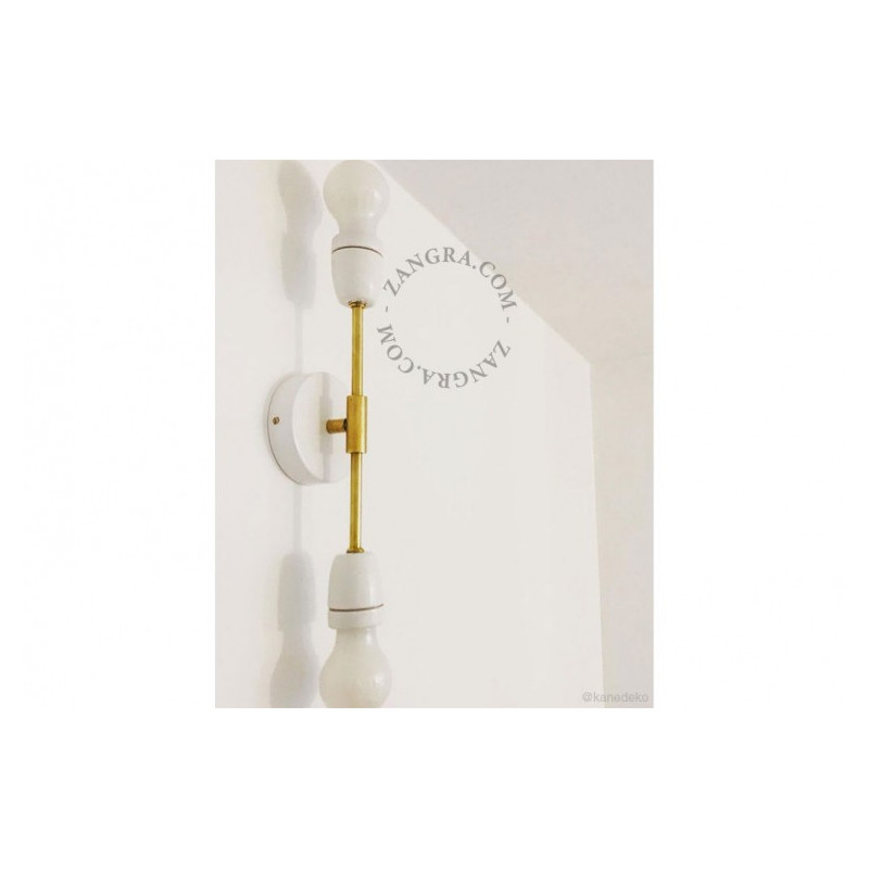 Wall lamp / porcelain sconce light.036.047.w.go E27 Zangra