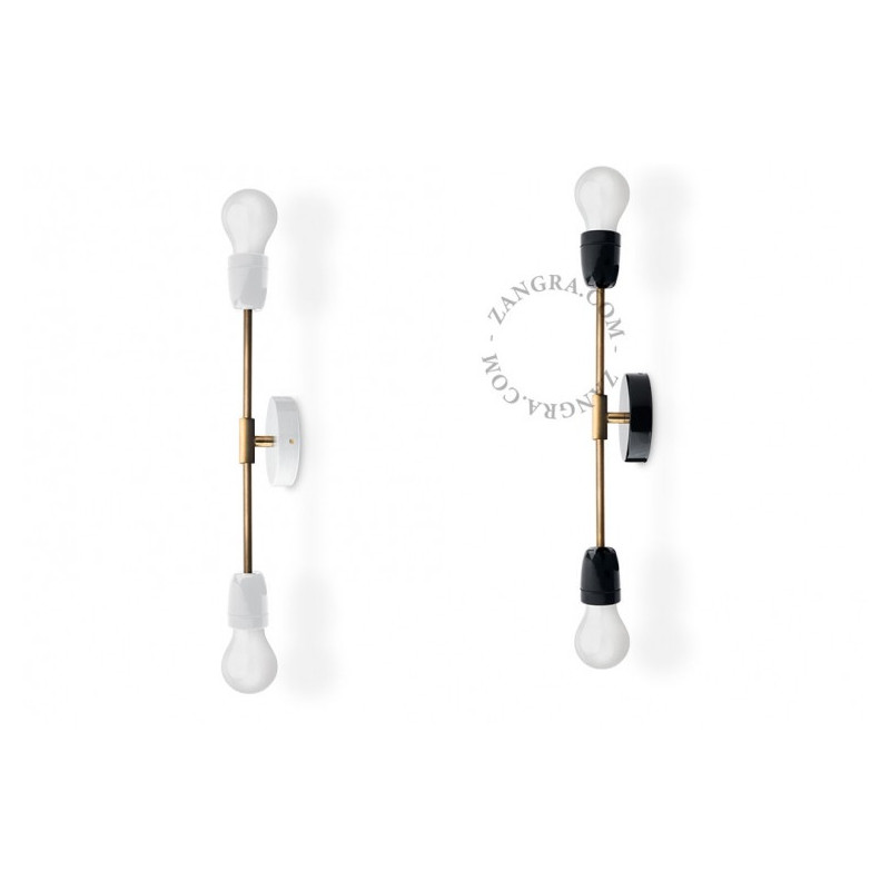 Wall lamp / porcelain sconce light.036.047.w.go E27 Zangra