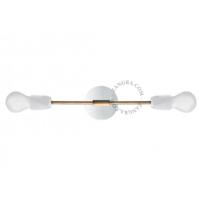 Wall lamp / porcelain sconce light.036.047.w.go E27 Zangra