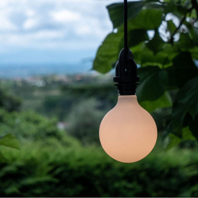 EIVA Black outdoor pendant lamp for lampshade with silicone ceiling rosette and IP65 waterproof holder Creative-Cables