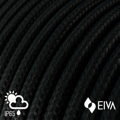 EIVA Black outdoor pendant lamp for lampshade with silicone ceiling rosette and IP65 waterproof holder Creative-Cables