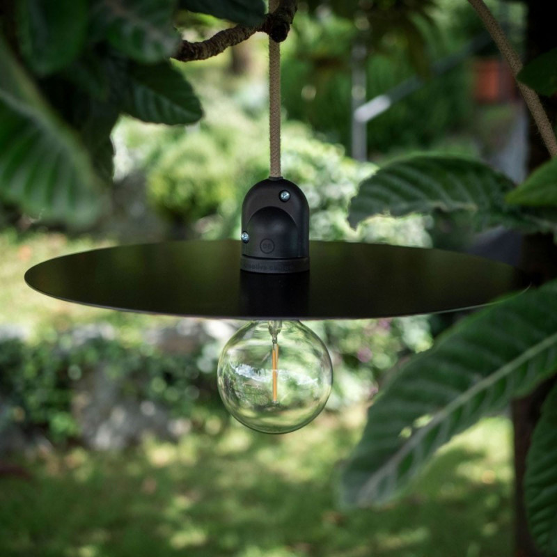 EIVA Green outdoor pendant lamp for lampshade with silicone ceiling rosette and IP65 waterproof holder Creative-Cables