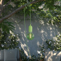 Eiva Snake Pastel, green portable outdoor lamp, 5 m textile cable, IP65 waterproof lamp holder and plug Creative-Cables