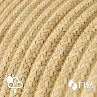 Eiva Snake Pastel żółta przenośna lampa zewnętrzna przewód 5m wodoodporna oprawka i wtyczka IP65 Creative-Cables