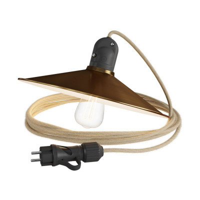 Eiva Snake with Swing bronze Lampshade Portable Outdoor Lamp 5m Waterproof Lampholder and Plug IP65 Creative-Cables