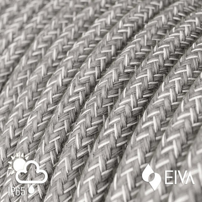 EIVA PASTEL Różowa zewnętrzna lampa wisząca z silikonową rozetą sufitową i oprawką wodoodporną IP65 Creative-Cables