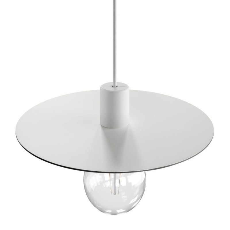 EIVA ELEGANT Ellepì White Hanging lamp Ellepì with a silicone ceiling rosette and a waterproof fitting IP65 Creative-Cables