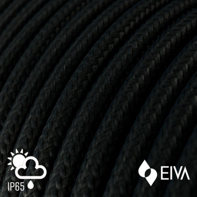EIVA ELEGANT Ellepì Black Hanging lamp Ellepì with a silicone ceiling rosette and a waterproof fitting IP65 Creative-Cables